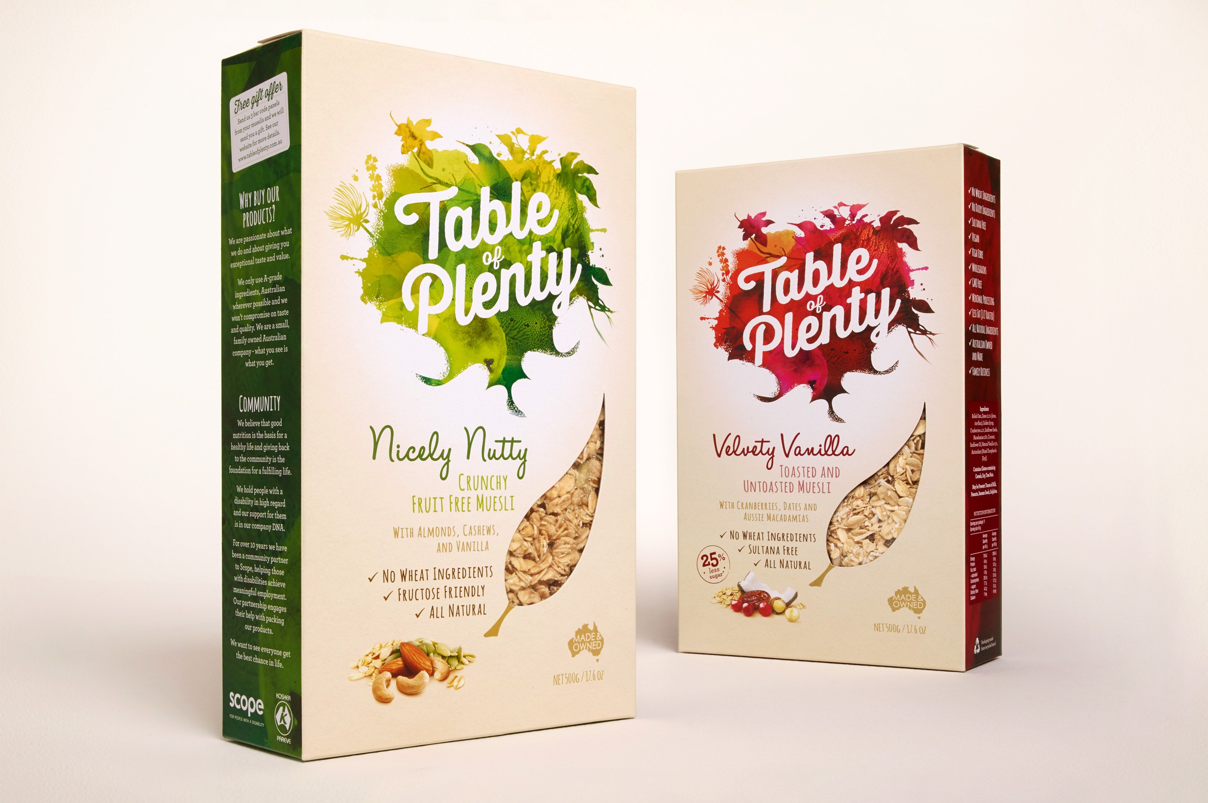 Muesli Range Table-of-Plenty_packaging-redesign-branding-range