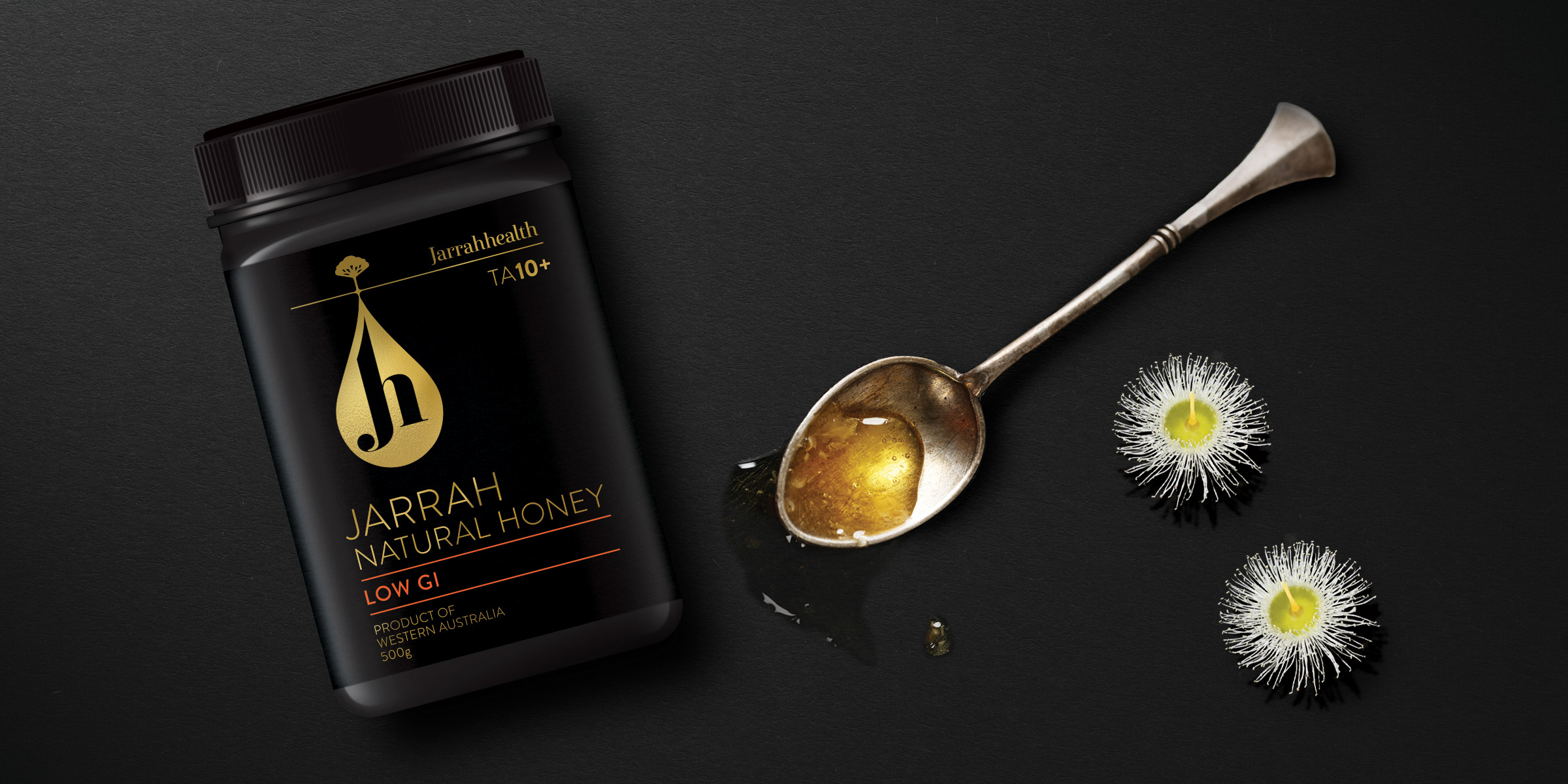 Jarrah Health Honey Boxer-and-Co-Jarrah-Health-Honey_Packaging-redesign-rebrand-Spoon_Hero