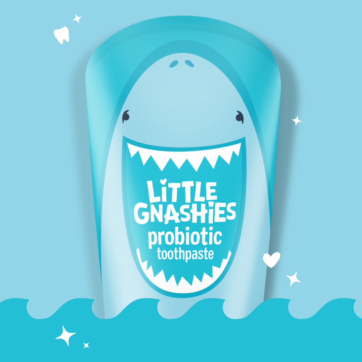 tooth-paste-packaging-redesign-childrens-range-shark-smile-happy-probiotic-bold-colour